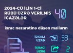 1-ci rübdə Energetika Nazirliyi tərəfindən 40 icazə verilib