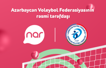 “Nar” Azərbaycan Voleybol Federasiyasının rəsmi tərəfdaşıdır