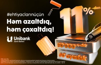 Unibank kredit faizini aşağı saldı, kredit məbləğini və müddəti artırdı!