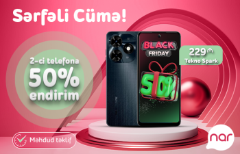 “Nar”dan “Sərfəli cümə” təklifi – 50% endirimlə smartfon əldə et!