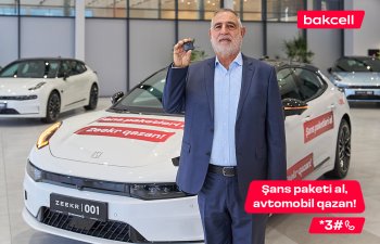Bakcell lotereyasında 12-ci avtomobil uduldu!