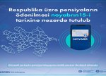 DSMF: Pensiyaların ödənilməsi noyabrın 15-nə nəzərdə tutulub