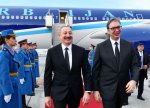 Azərbaycan Prezidenti İlham Əliyev Serbiyaya rəsmi səfərə gəlib