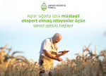 Aqrar sığorta üzrə müstəqil ekspert olmaq istəyənlər üçün təlim keçiriləcək