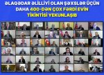 Şəhid ailələri və müharibə əlilləri üçün daha 400-dən çox fərdi evin tikintisi yekunlaşıb