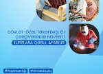 Dövlət sektoru ilə özəl sektor əməkdaşlığı çərçivəsində növbəti kurslara qəbul aparılır