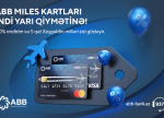 ABB Miles kartları indi 50% endirimlə