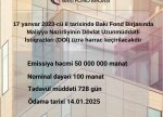 Maliyyə Nazirliyinin istiqrazlarının yerləşdirilməsi üzrə hərrac keçiriləcəkdir