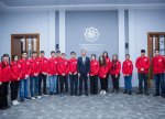 Nazir Rəşad Nəbiyev şəhid övladları ilə görüşüb
