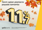 Yelo Bank-ın payız təklifini qaçırma
