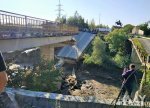Sel suları Qüdyalçay üzərində yerləşən körpüdə çökməyə səbəb olub