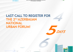 II Azərbaycan Milli Şəhərsalma Forumuna son qeydiyyat tarixinə bir neçə gün qaldı