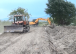 Şabranda torpaq məcralı Ağalıq kanalı beton üzlüyə alınır - FOTO