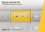 Qiymətli əşyalarınızın təhlükəsizliyi üçün Yelo Bank-dan depozit qutuları  