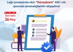 Ləğv prosesində olan “Günaybank” ASC-nin  qorunan əmanətçilərinin diqqətinə!