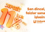 Unibank əmanət faizlərini yüksəltdi