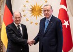 Olaf Şolts İstanbulda Rəcəb Tayyib Ərdoğanla danışıqlar aparacaq