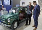 Siriusda alimlər ilk dəfə Zaporojetsdən olan elektrik robot avtomobilini nümayiş etdiriblər