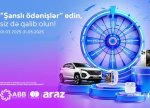 Alış-verişlərini ABB-nin kartları ilə “ARAZ”Supermarketlərdə et, avtomobil qazan!