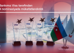 Kapital Bank rəqəmsal ödəmələrdə dünya lideri olan Visa şirkəti tərəfindən 4 mükafata layiq görüldü