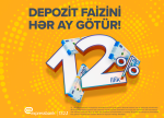 Vergidən azad depozit – illik 12% gəlir!