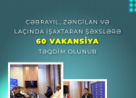 Cəbrayıl, Zəngilan və Laçında əmək yarmarkaları keçirilib