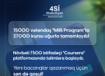 “Milli Proqram” çərçivəsində indiyədək 15 min nəfər 27 min təlimi uğurla tamamlayıb