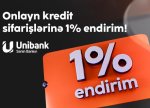 Unibank endirimli onlayn kredit kamaniyası keçirir