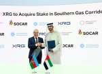 XRG-nin “Cənub Qaz Dəhlizi” Qapalı Səhmdar Cəmiyyətində pay əldə etməsinə dair Əsas Şərtlərlə bağlı Razılaşma imzalanıb