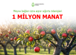 Meyvə bağları üzrə aqrar sığorta ödənişləri 1 milyon manata çatıb