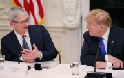Apple baş direktoru Tim Trampla görüşdü