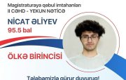 Uğur ənənəmiz davam edir – BANM hər zaman birinci!