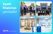 ABB-nin Saatlı filialı yenilənmiş binada xidmətə başladı!