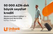 Bu yay sərhədləri yox, imtiyazları keçin
“Unibank”dan kredit götürün — premium səviyyəli səyahət hədiyyəniz olsun!