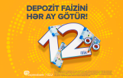 Vergidən azad depozit – illik 12% gəlir!
