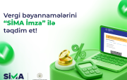 Vergi bəyannamələrini “SİMA İmza” ilə ödənişsiz təqdim et!
