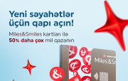 “Miles&Smiles PAŞA Bank” kart sahibləri üçün 50% əlavə mil kampaniyası!