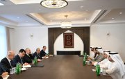 Prezident İlham Əliyev Xankəndidə Birləşmiş Ərəb Əmirliklərinin sənaye və qabaqcıl texnologiyalar nazirini qəbul edib