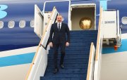 Prezident İlham Əliyev Birləşmiş Ərəb Əmirliklərinə işgüzar səfərə gəlib