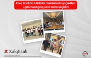 Xalq Bank-da Landau məktəbinin şagirdləri üçün maliyyə və bankçılıq üzrə təlim keçirildi