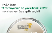 “PAŞA Bank” “Euromoney” beynəlxalq nəşri tərəfindən “Azərbaycanın ən yaxşı bankı 2025” mükafatına layiq görülüb