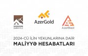“AzerGold” QSC və onun törəmə şirkətlərinin ötən ilin yekunlarına dair maliyyə nəticələri açıqlanıb