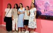 Leyla və Arzu Əliyevalar Müasir İncəsənət Muzeyində olublar