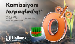 Unibank-dan son çərşənbə aksiyası: Komissiyasız kredit!