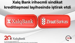 Xalq Bank beynəlxalq maliyyə bazarında növbəti layihədə iştirak edib