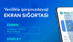 PAŞA Sığorta mobil telefonların ekran sığortası üzrə yeni xidmət təklif edir!