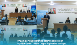 PAŞA Sığorta Lənkəranda aztəminatlı ailələrin övladları üçün “Təhsilə Doğru” layihəsinə start verib
