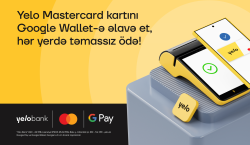 Google Pay artıq Yelo Mastercard istifadəçiləri üçün aktivdir!