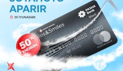 “PAŞA Bank” “Miles&Smiles Mastercard Black” kartı üzrə 50% endirim kampaniyasını elan edir