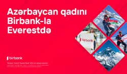 Birbank-ın dəstəyi ilə Vəfa Musayeva bayrağımızı Everest zirvəsinə sancdı